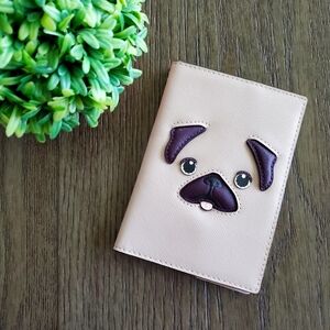 Kate spade pug dog imogene passport travel wallet